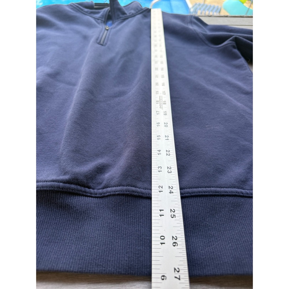 Tailorbyrd Collection men navy XL quarter-zip sweatshirt golf biz casual preppy - Picture 6 of 6
